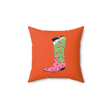 Cow Girl Boots Pillow