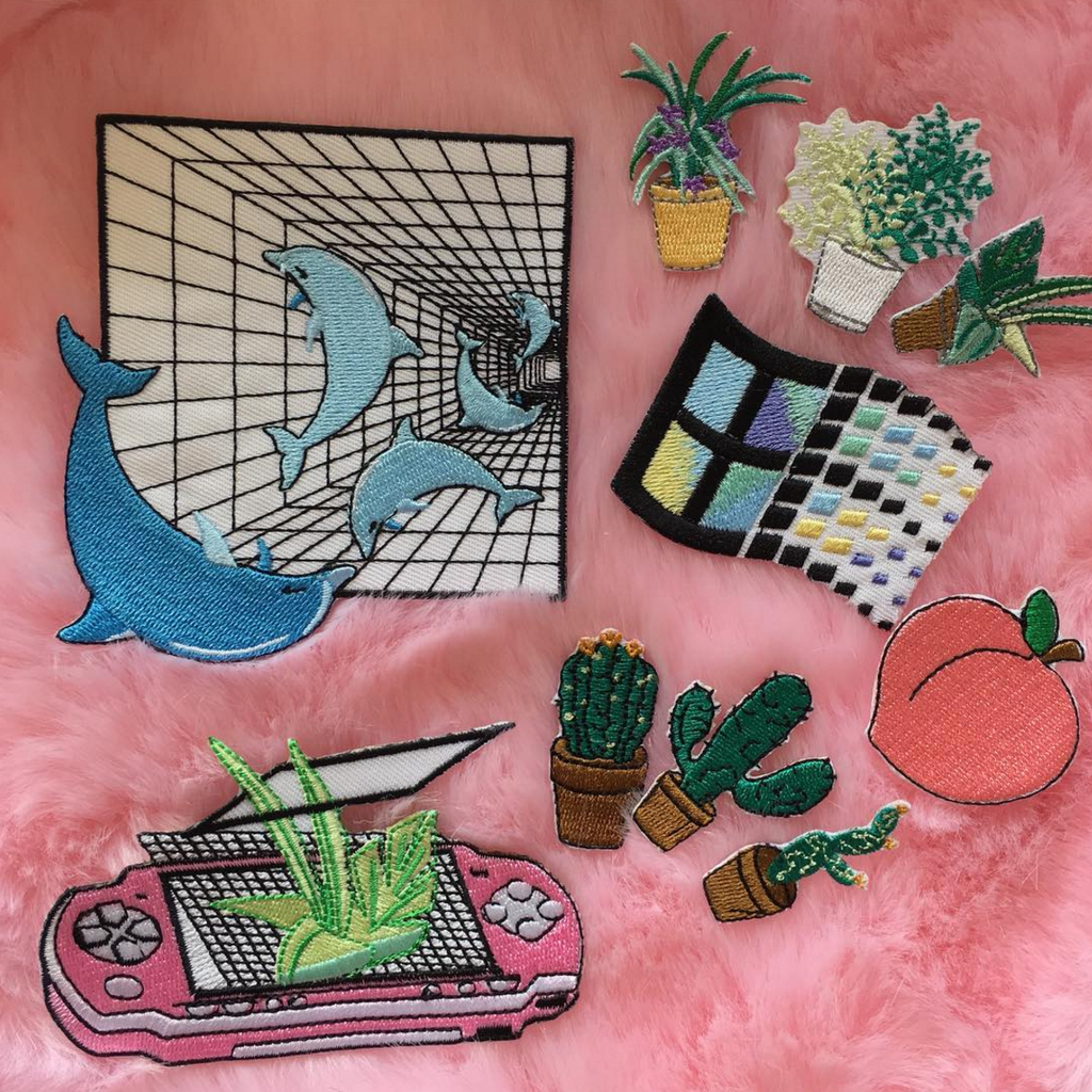 LIMITED ITEM- vaporwave PATCH SET