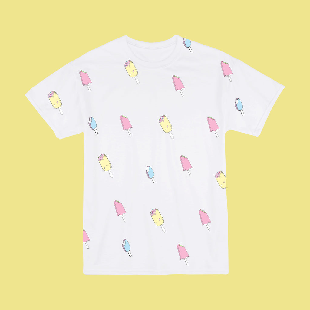 KAWAII AF - Ice cream all over unisex tee