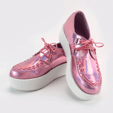 SPECIAL LIMITED ITEM -HOLOGRAM-AESTHETICS-TUMBLR HOLO SILVER CREEPERS