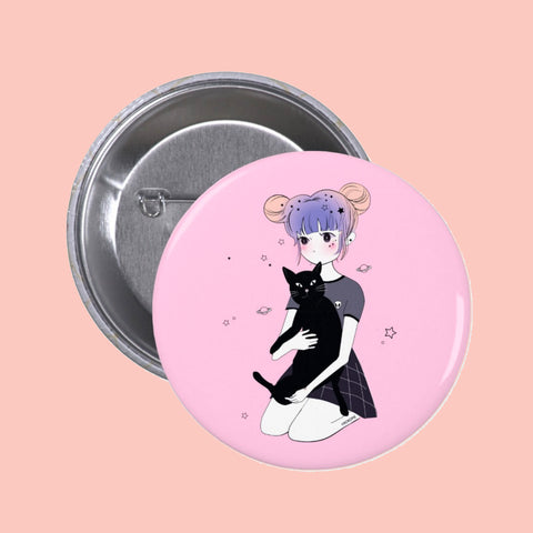 Valentine's Day SALE-kokoneko round pin