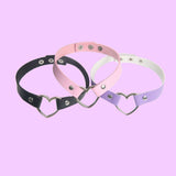 Vegan Heart ring choker